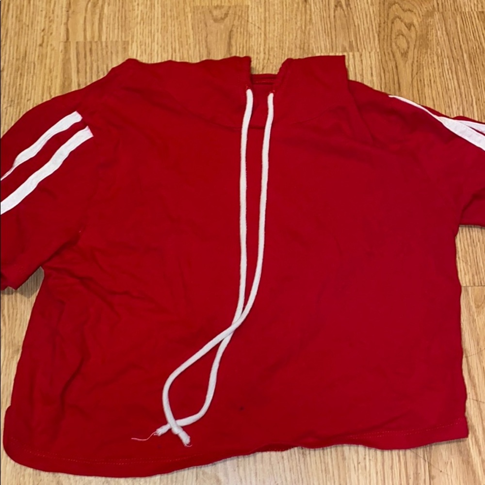 Red crop top